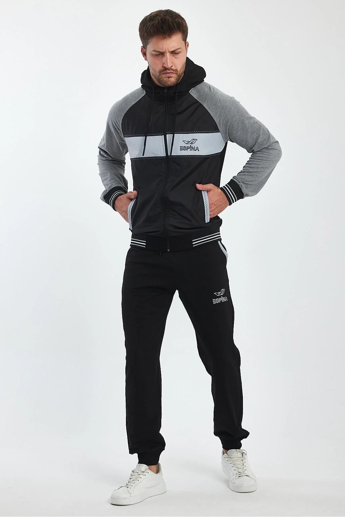 Erkek Kapüşonlu Spor Eşofman Takımı