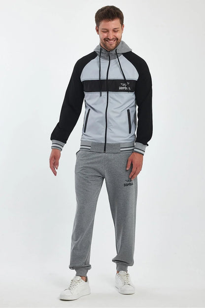 Erkek Kapüşonlu Spor Eşofman Takımı