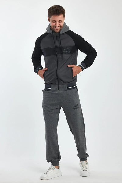 Erkek Kapüşonlu Spor Eşofman Takımı