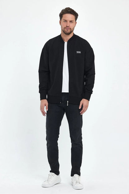 Erkek Rahat Kalıp Uzun Kollu Kolej Ceket