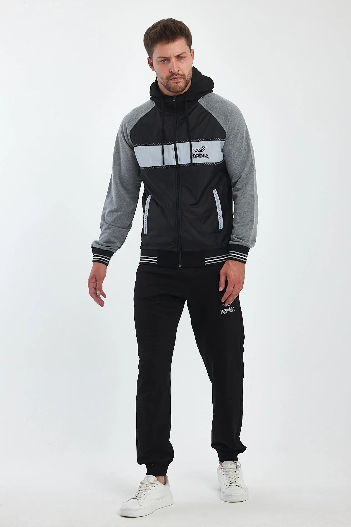 Erkek Kapüşonlu Spor Eşofman Takımı