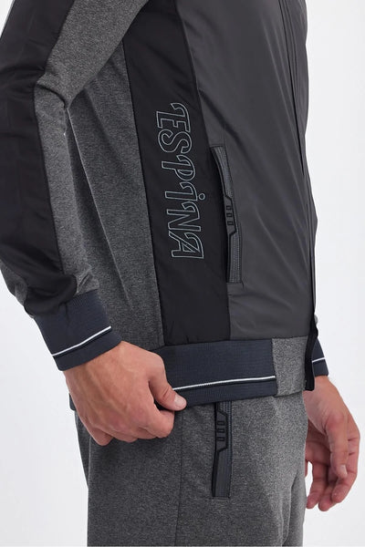 Erkek Yandan Robalı Fermuarlı Spor Eşofman Takımı