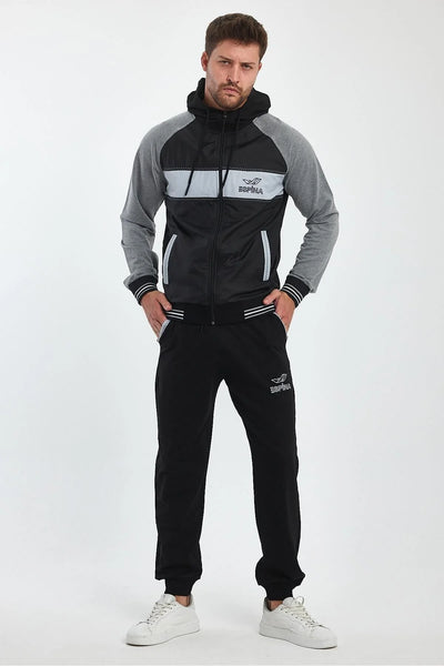 Erkek Kapüşonlu Spor Eşofman Takımı