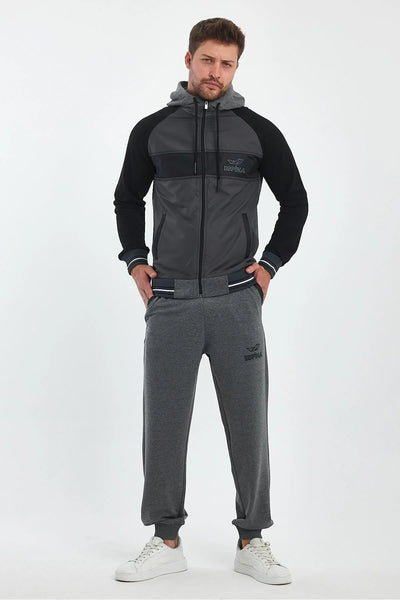 Erkek Kapüşonlu Spor Eşofman Takımı