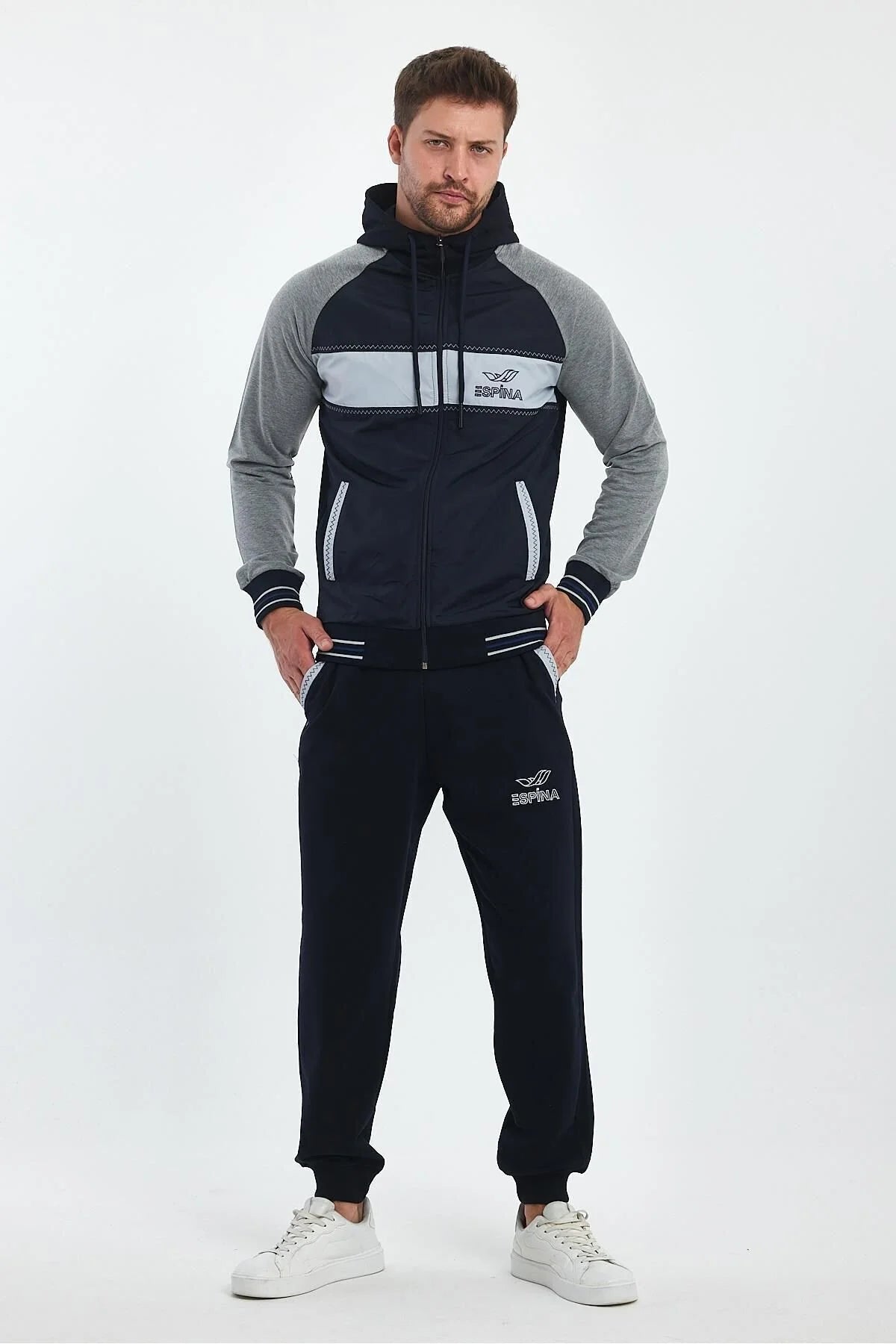 Erkek Kapüşonlu Spor Eşofman Takımı