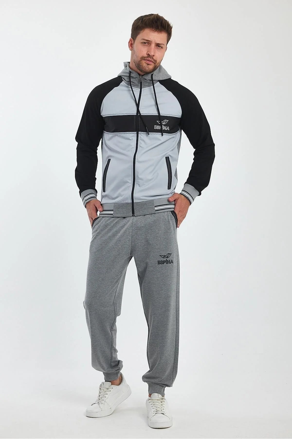 Erkek Kapüşonlu Spor Eşofman Takımı