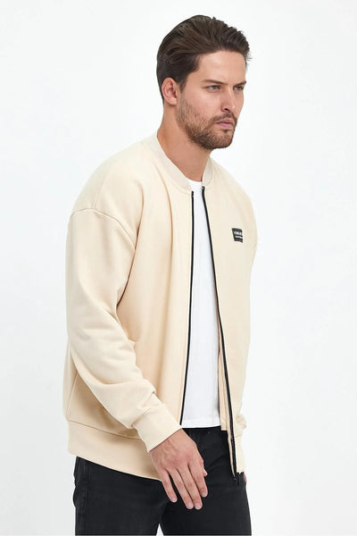 Erkek Rahat Kalıp Uzun Kollu Kolej Ceket