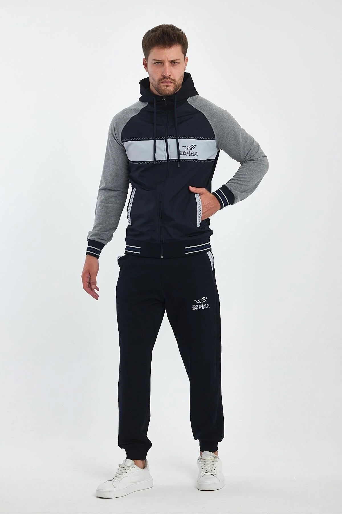 Erkek Kapüşonlu Spor Eşofman Takımı