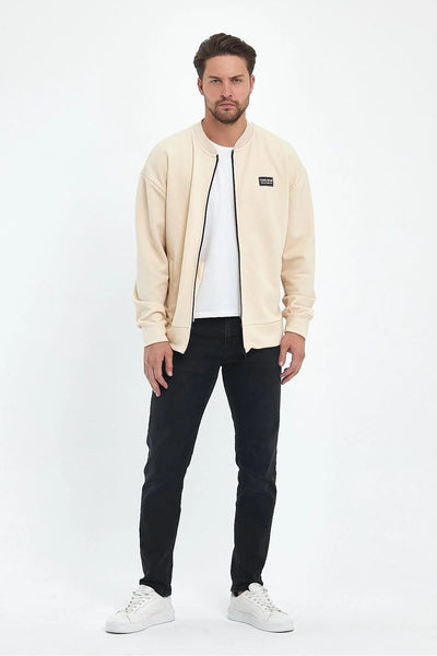 Erkek Rahat Kalıp Uzun Kollu Kolej Ceket