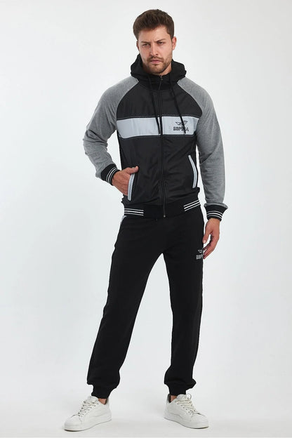 Erkek Kapüşonlu Spor Eşofman Takımı