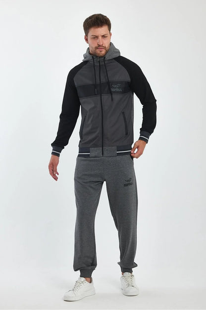 Erkek Kapüşonlu Spor Eşofman Takımı