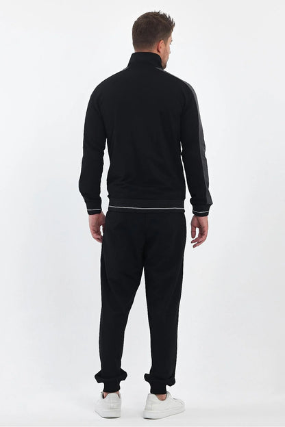 Erkek Yandan Robalı Fermuarlı Spor Eşofman Takımı