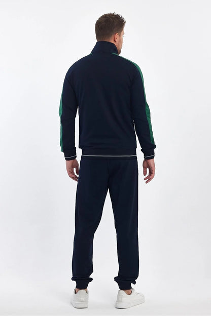 Erkek Yandan Robalı Fermuarlı Spor Eşofman Takımı