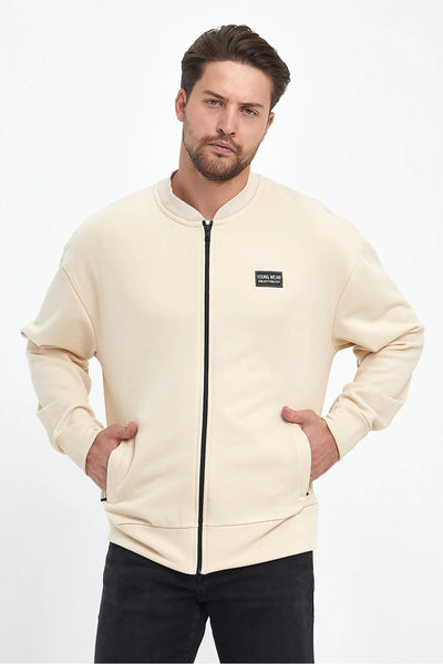 Erkek Rahat Kalıp Uzun Kollu Kolej Ceket