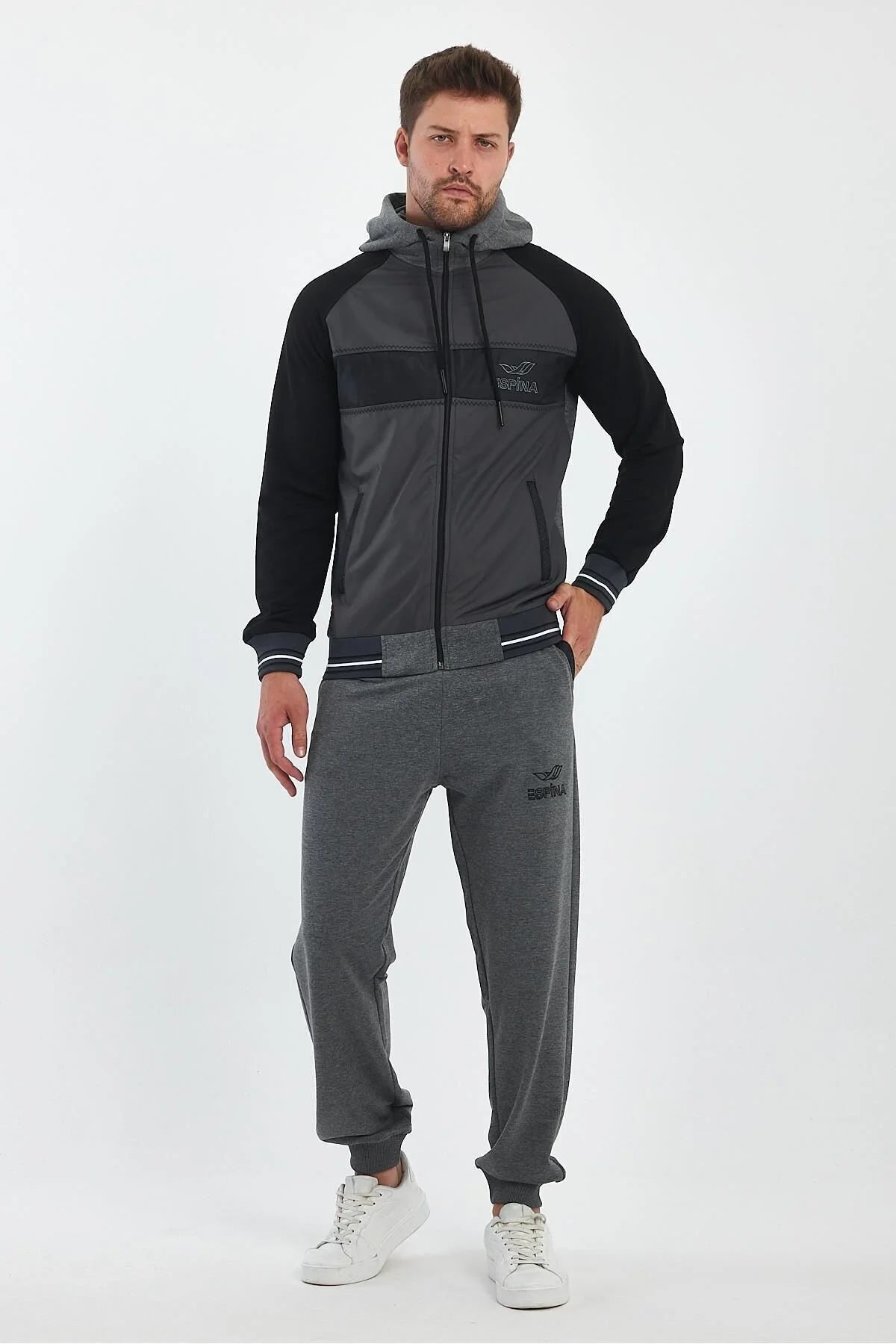 Erkek Kapüşonlu Spor Eşofman Takımı