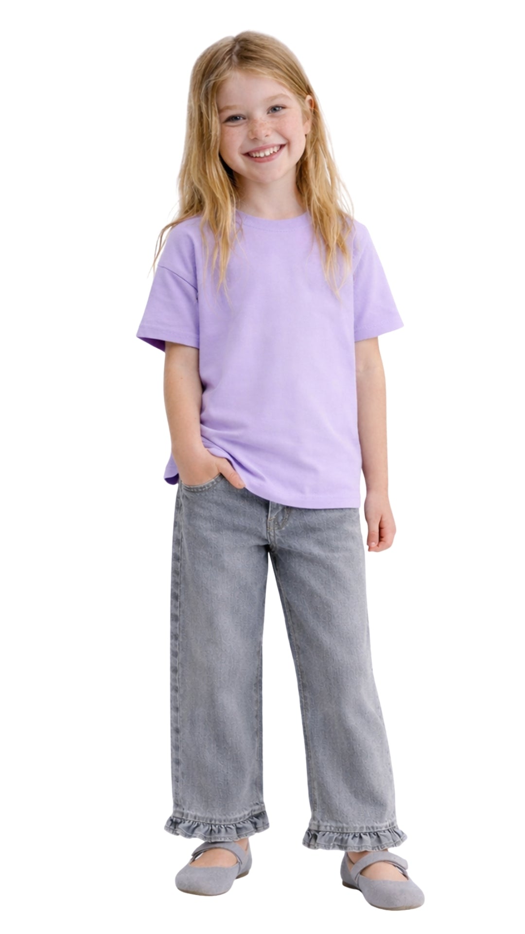 Kız Çocuk Bebek %100 Pamuk Basic Tişört 3'lü Set