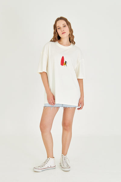 Minimal Tasarım Oversize Tişört