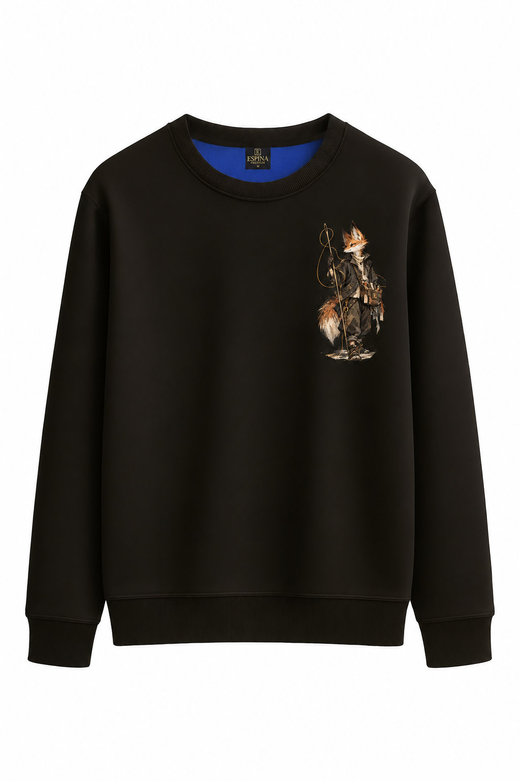 Gezgin Tilki Baskılı Unisex Sweatshirt