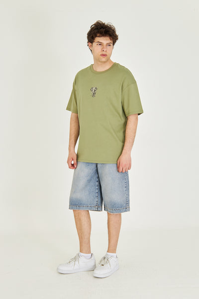 Minimal Tasarım Oversize T-Shirt