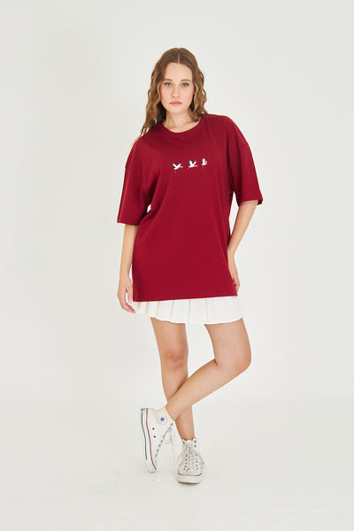 Minimal Tasarım Oversize Tişört