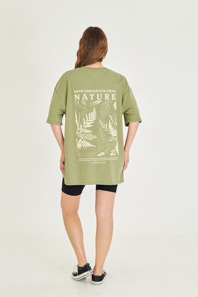 Sırt-Ön Tasarım Oversize Tişört