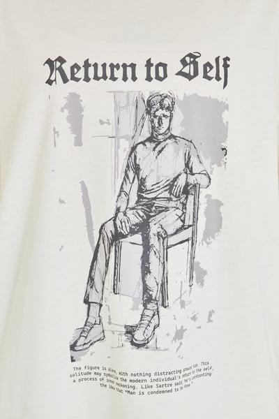 Kara Kalem Tasarım Oversize Tişört