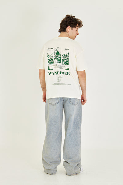 Sırt-Ön Tasarım Oversize Tişört