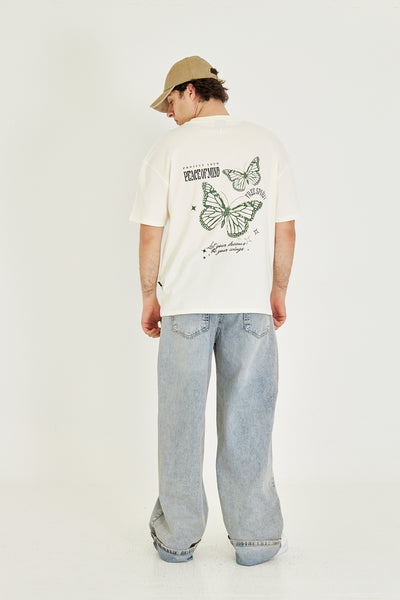 Back-Front Design Oversize T-Shirt 