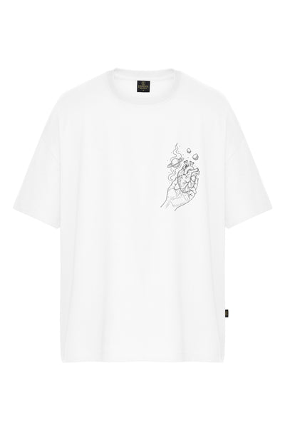 Minimal Tasarım Oversize Tişört