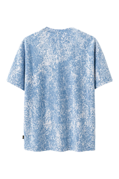 Batik Desenli Oversize Kısa Kollu Tişört