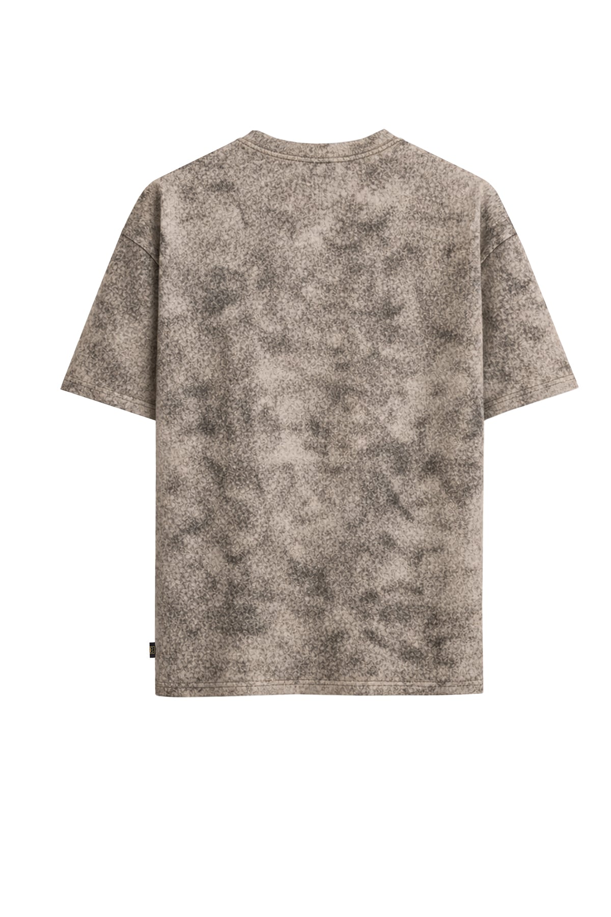 Vintage Batik Desenli Kısa Kollu Tişört