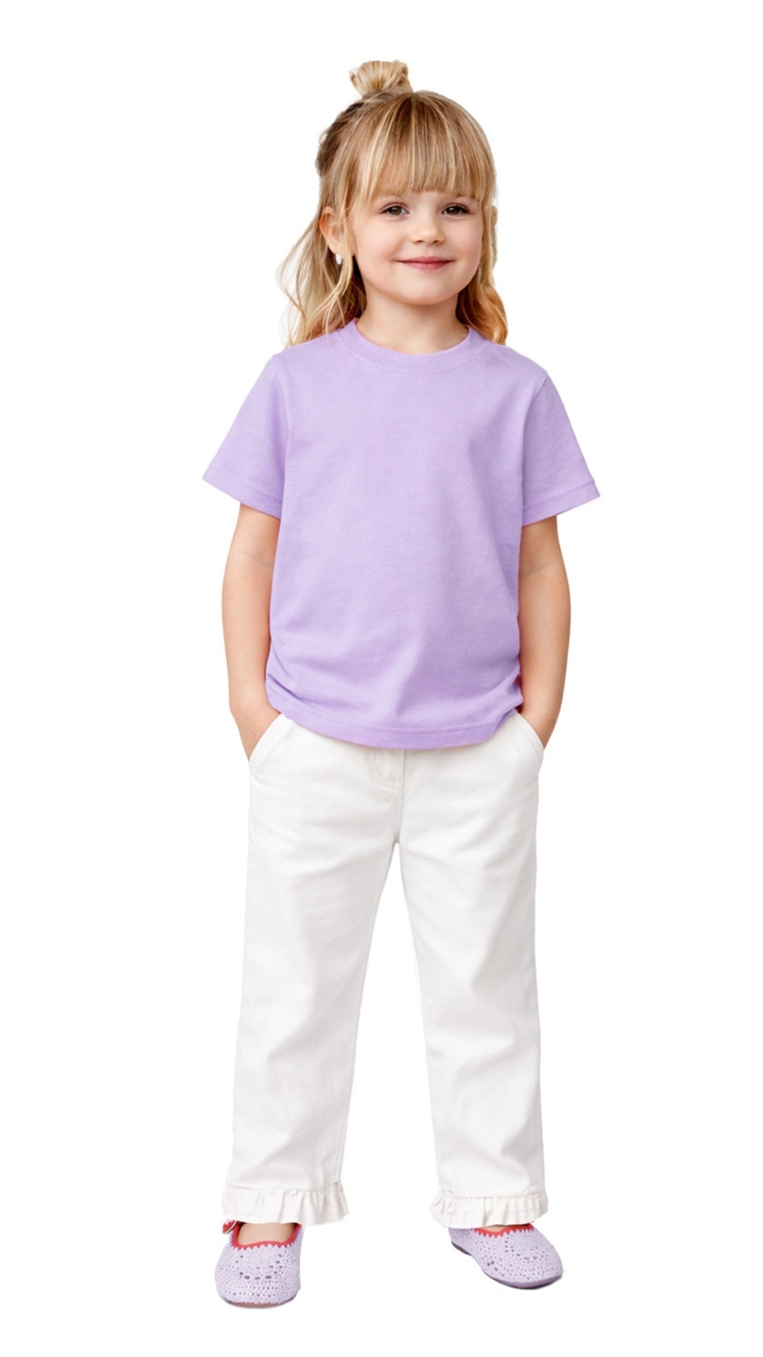 Kız Çocuk Bebek %100 Pamuk Basic Tişört 3'lü Set