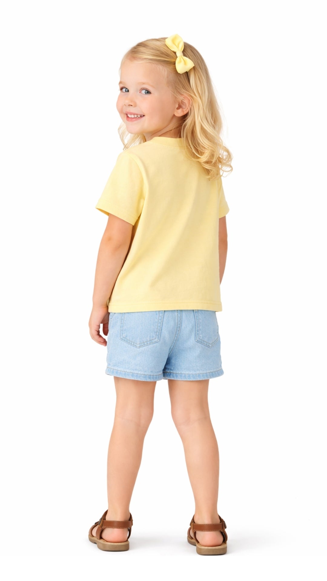 Kız Çocuk Bebek %100 Pamuk Basic Tişört 3'lü Set