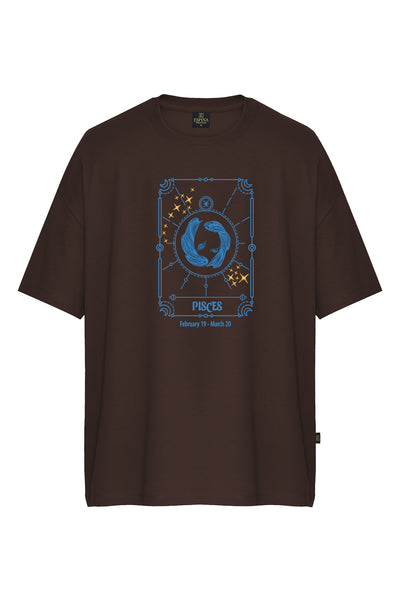 Zodiac Oversize T-Shirt Balık
