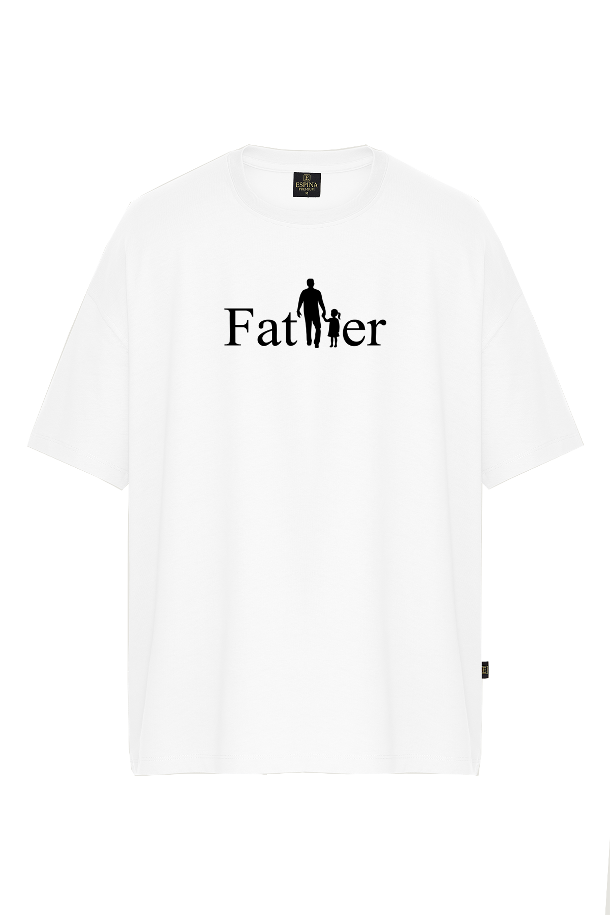 Oversize Father Kız Çocuklu Kısa Kollu Tişört