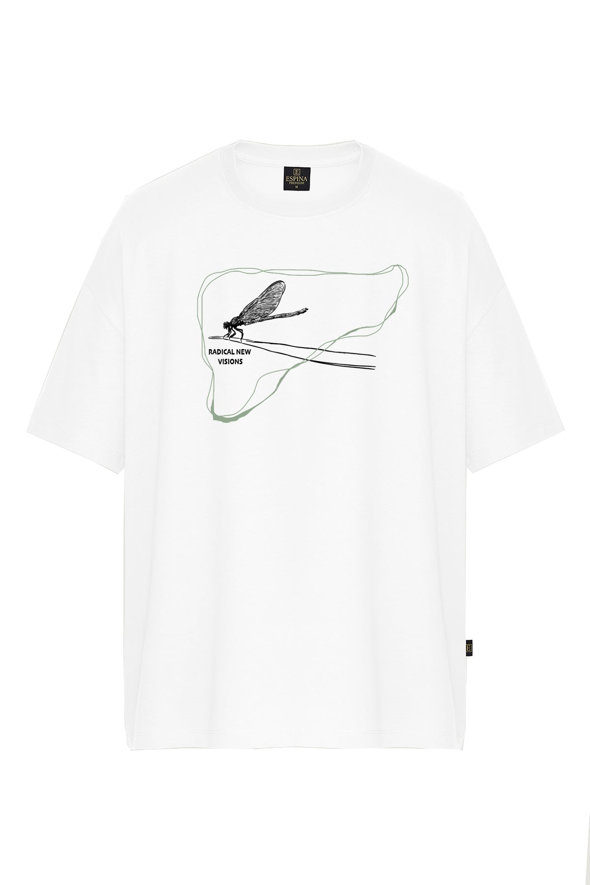 Erkek Yusufçuk “Radical New Visions” Baskılı Oversize Kısa Kollu Tişört