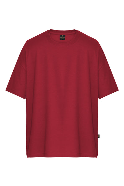 Kadın Basic Oversize Büyük Beden Kısa Kollu Tişört