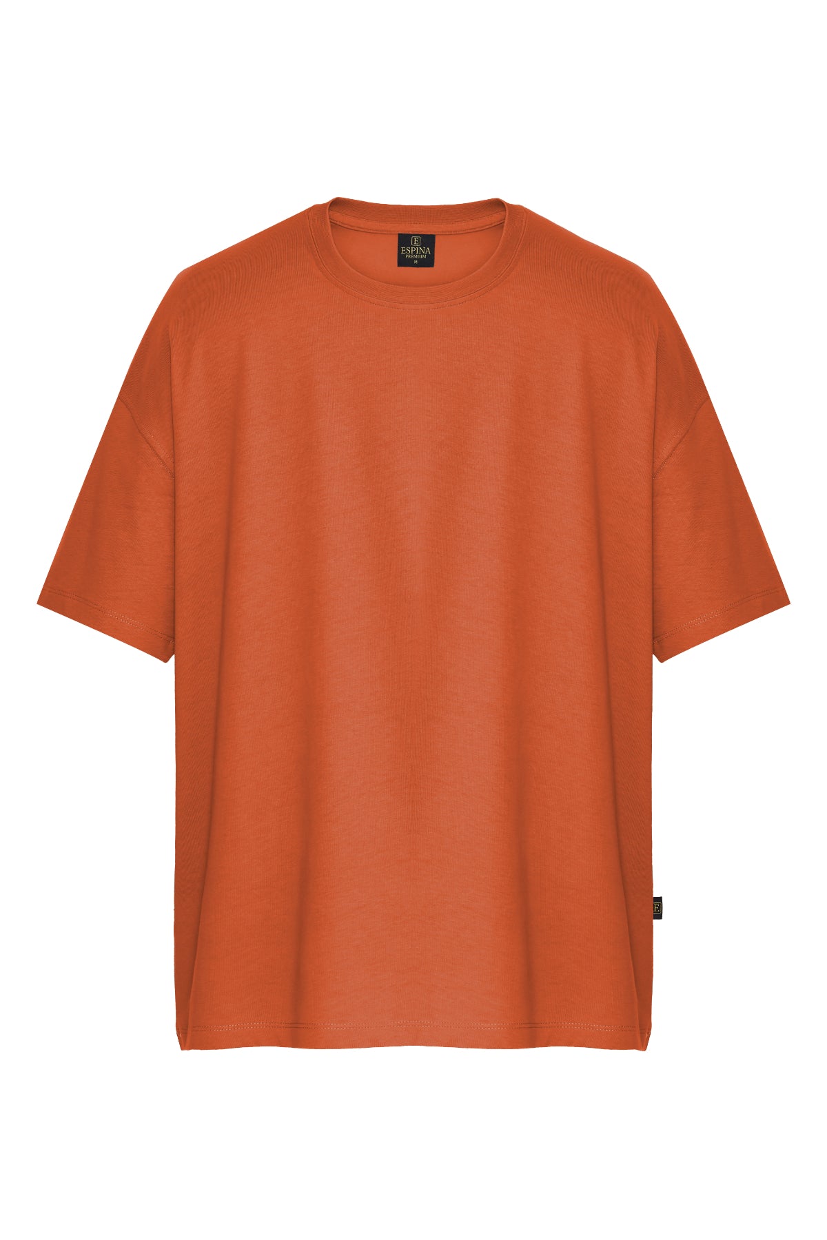 Basic Tişört Oversize - Kiremit