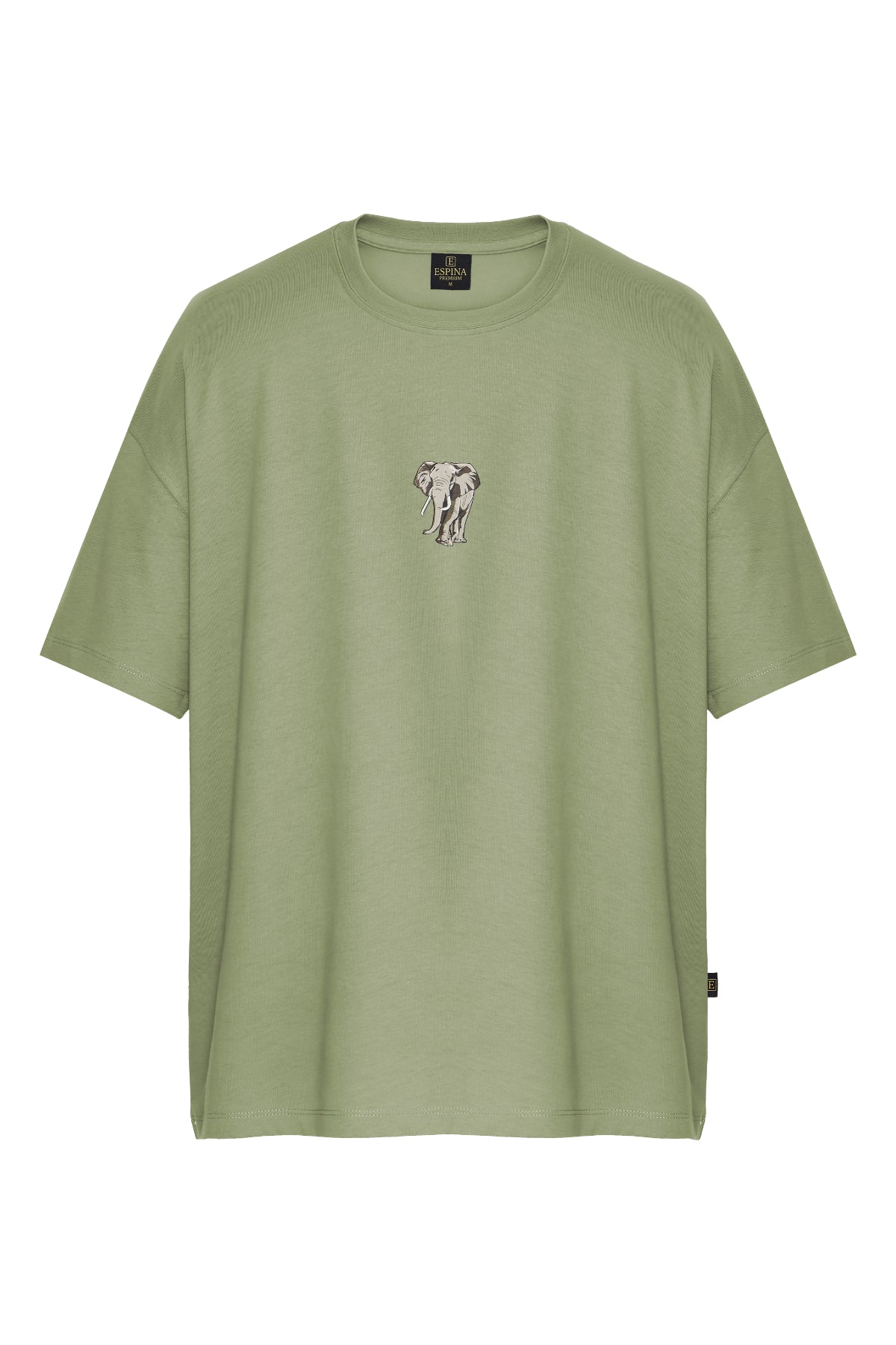 Fil Baskılı Oversize Kısa Kollu T-Shirt