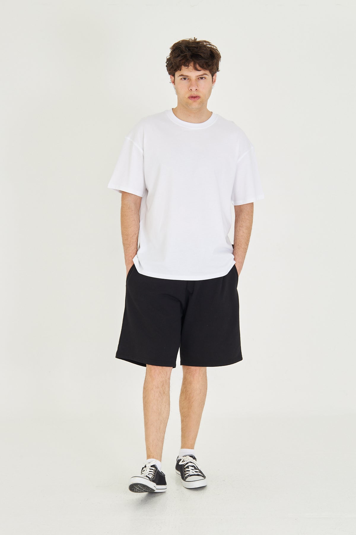 Basic Tişört Oversize - Beyaz