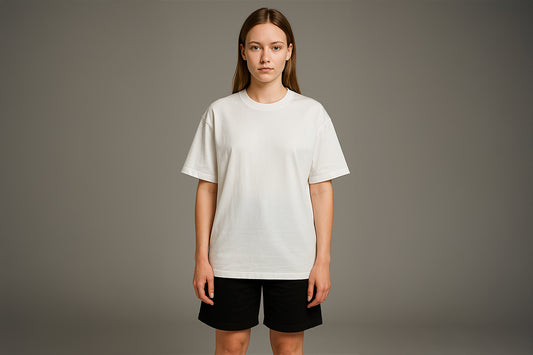 Basic Tişört Oversize - Beyaz