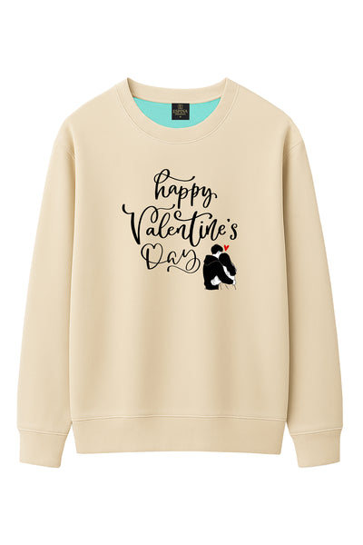 Unisex Happy Valentine's Day Regular Fit Sweatshirt