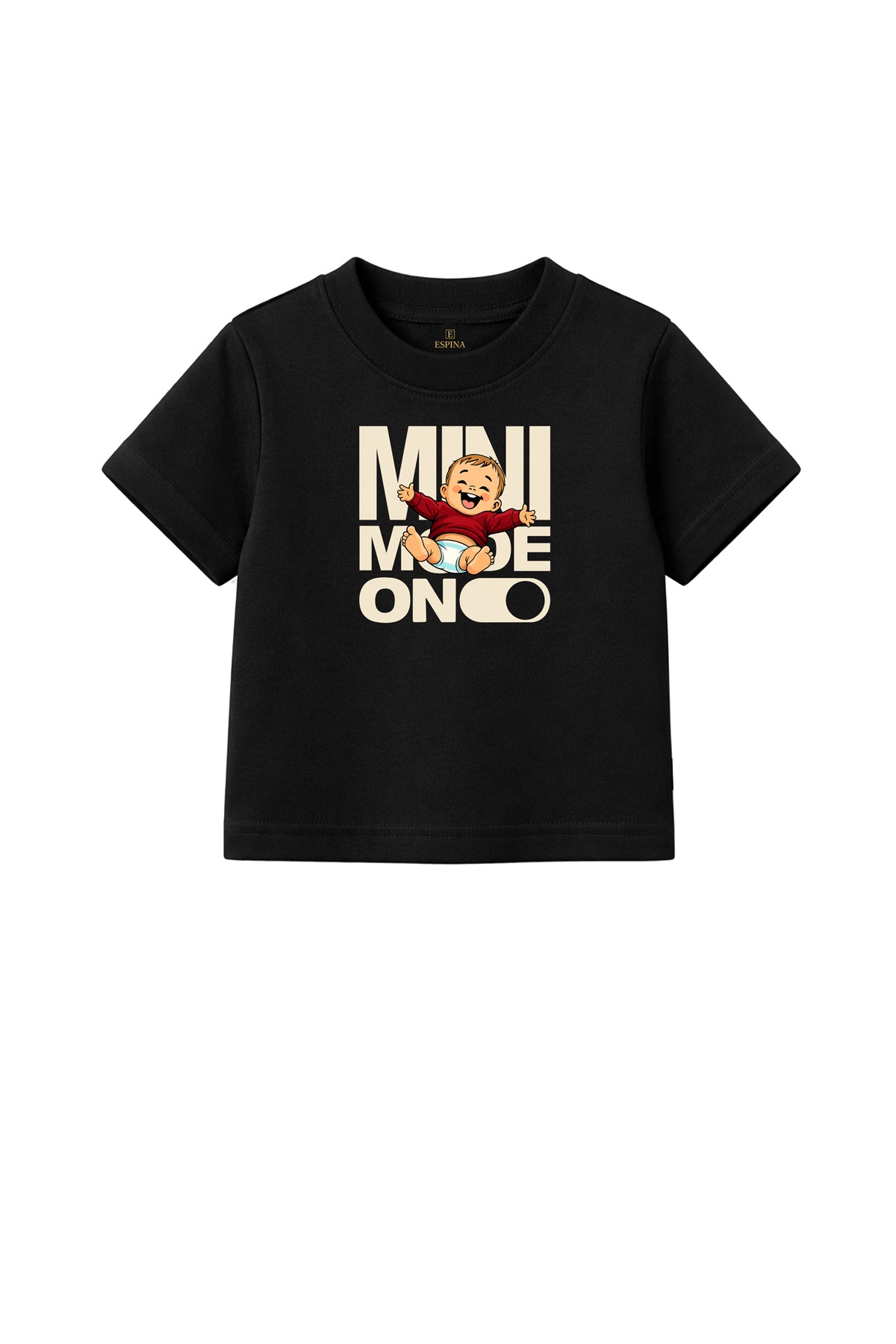 Erkek Mini Mode On Baskılı Bebek/Çocuk Tişört