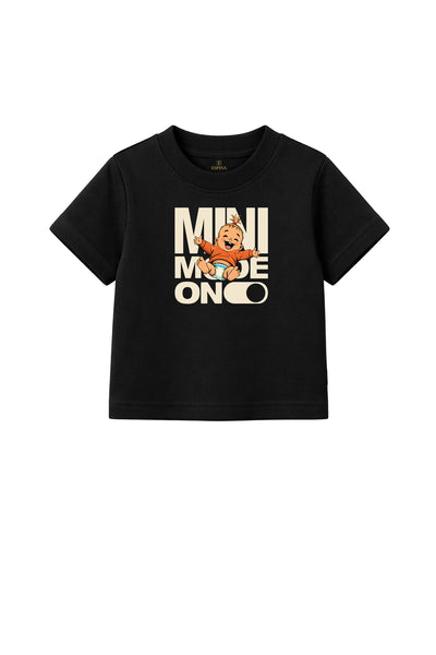 Kız Mini Mode On Baskılı Bebek/Çocuk Tişört