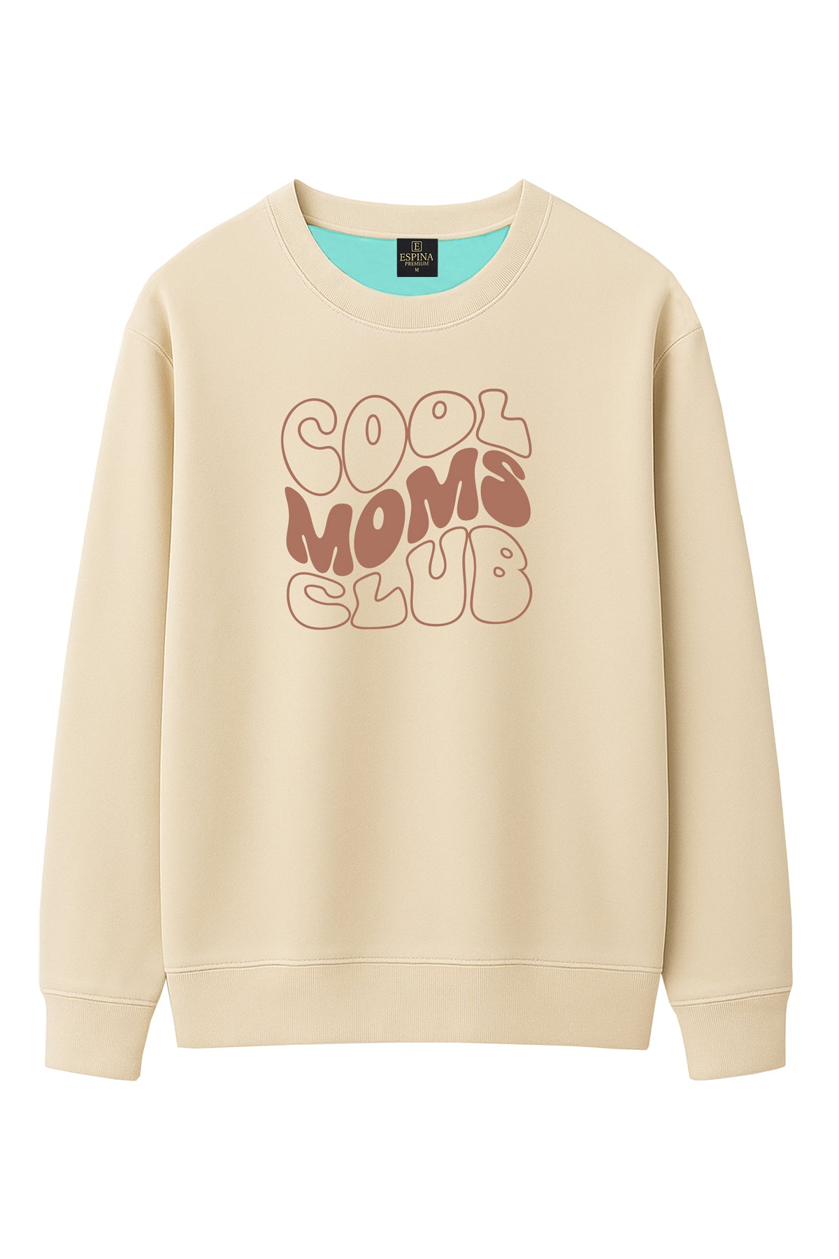 Regular Cool Moms Club Baskılı Sweatshirt