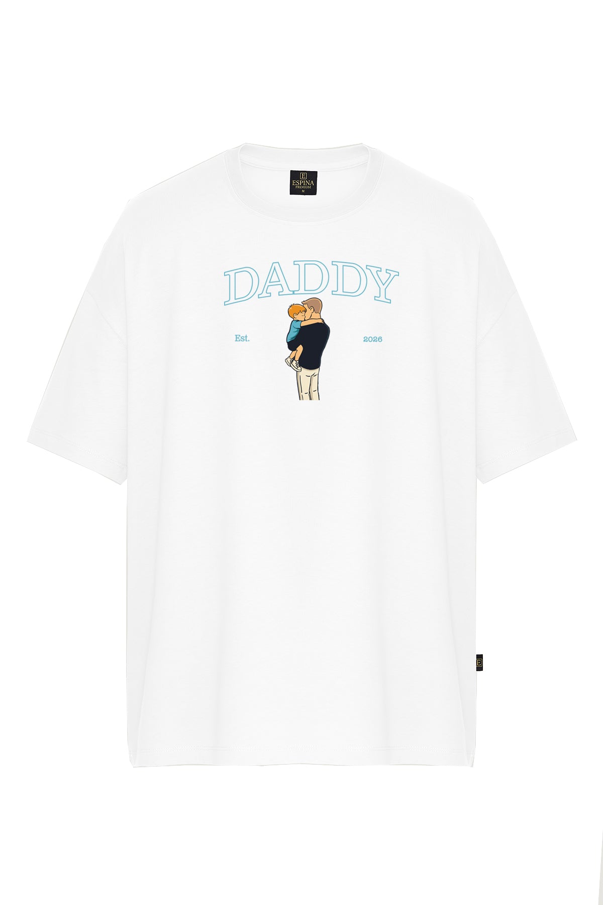 Daddy Baskılı Baba Erkek Çocuk Kısa Kollu Tişört
