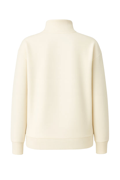 Kadın Oversize Slogan Baskılı Tunik Sweatshirt