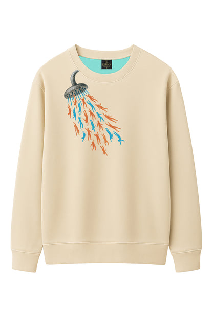 Regular İnsan Baskılı Sweatshirt