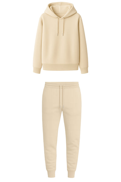 Erkek Basic Kapüşonlu Sweatshirt & Jogger Eşofman Takımı