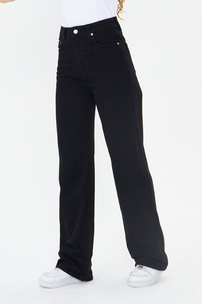 Yüksek Bel Wide Leg Jean 00039